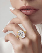 Golden Solitaire Ring