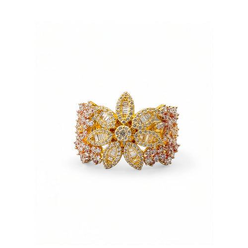 Leaf Cluster Wrap Ring